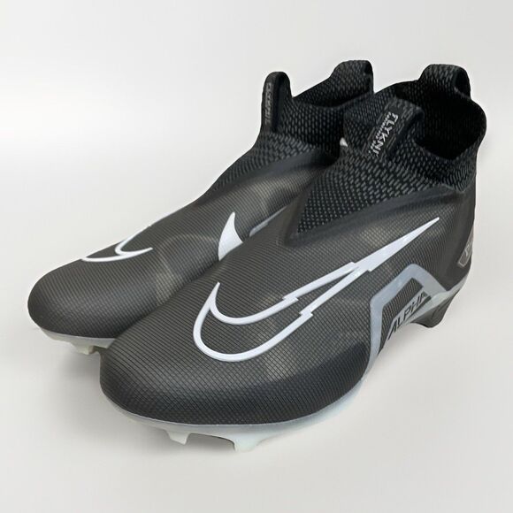 Nike Alpha Menace Elite 3 Men Size 13 Wide Black Football Cleats DH1350-001 New